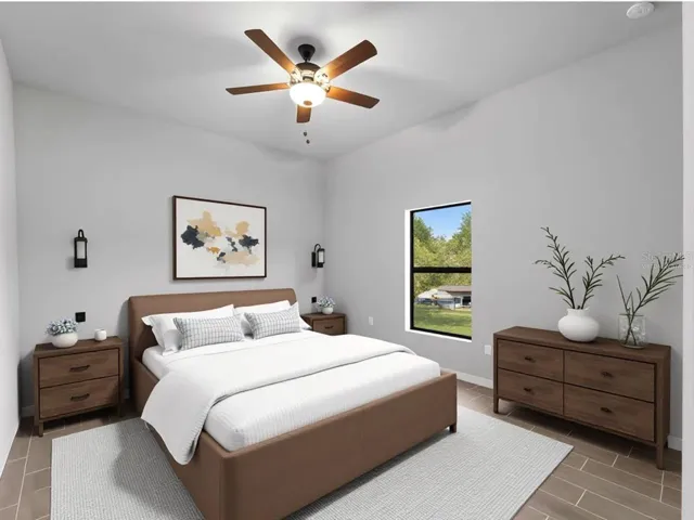 Virtually Staged Bedroom