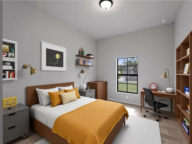 Virtually Staged Bedroom