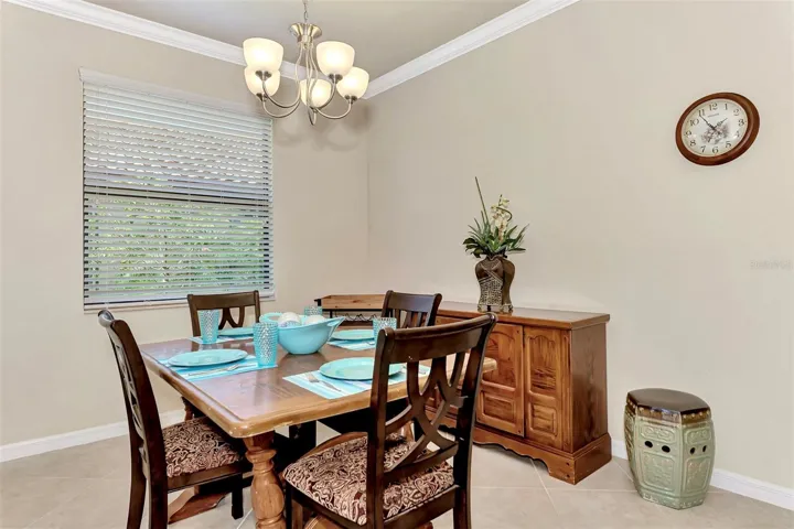 Dining Room with Crown Modling