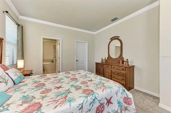 Primary Suite with Crown Molding