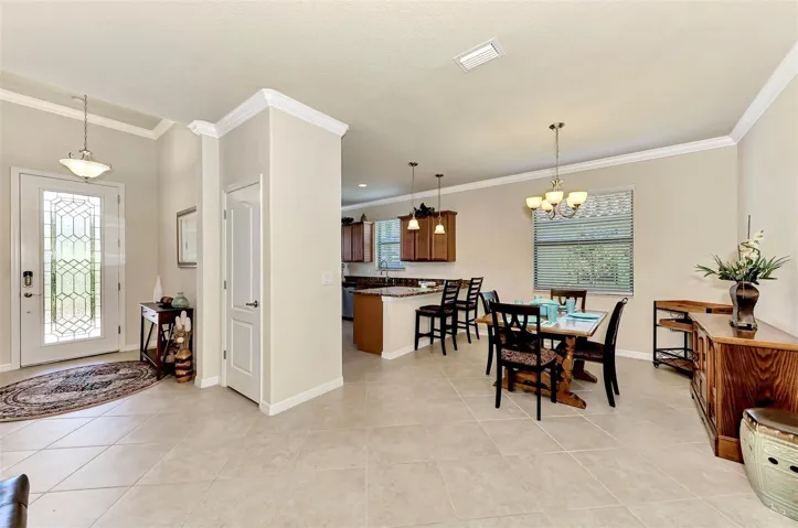 Entrance Foyer, Dining Room & Kitchen