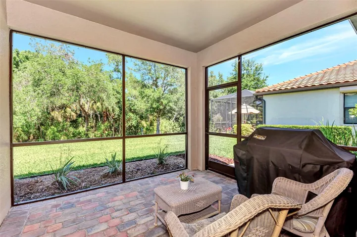 Screened-In Covered Lanai with Preserve View