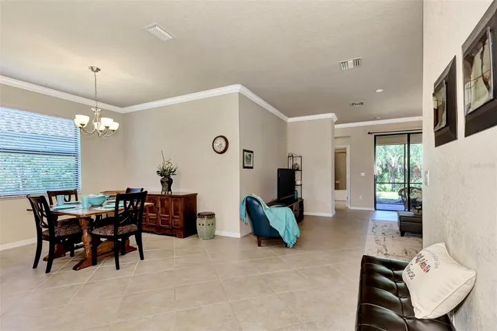 Dining Room View From Entrance Foyer
