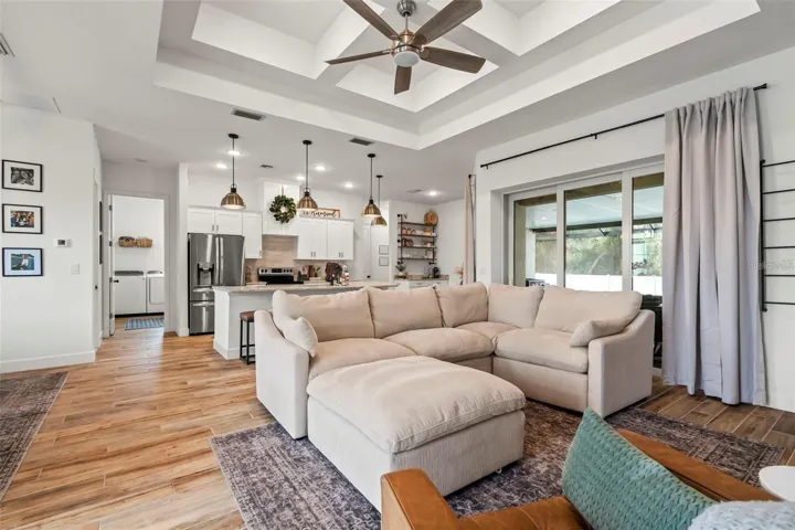 Living room model home