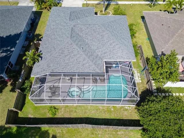 Aerial Rear Pool View