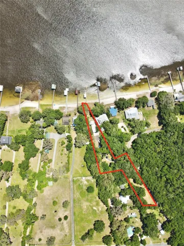 Ariel view of property