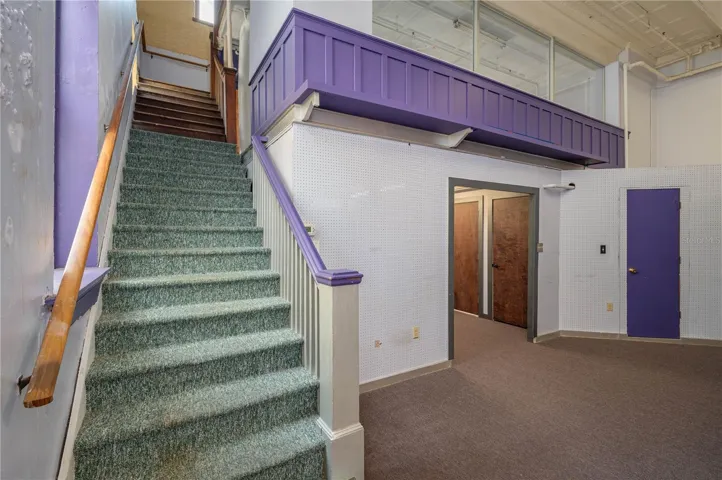Stairway to mezzanine