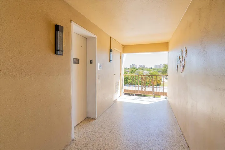 Hallway to elevators