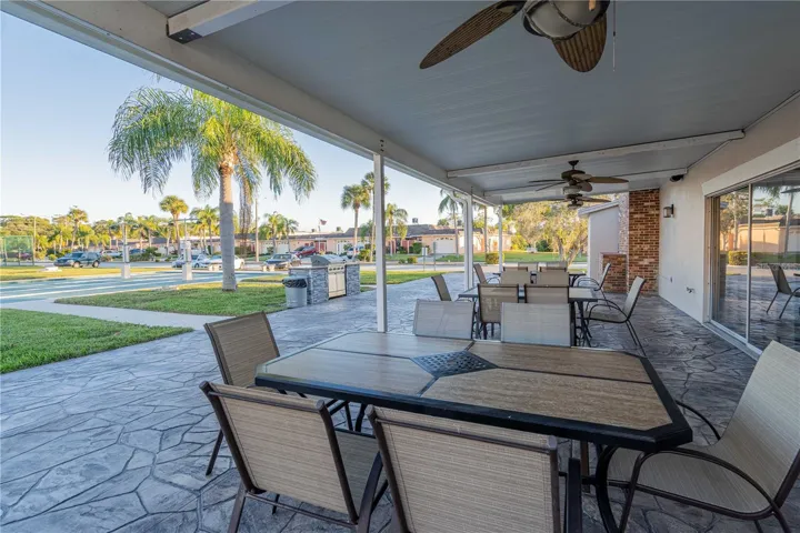Clubhouse outdoor seating