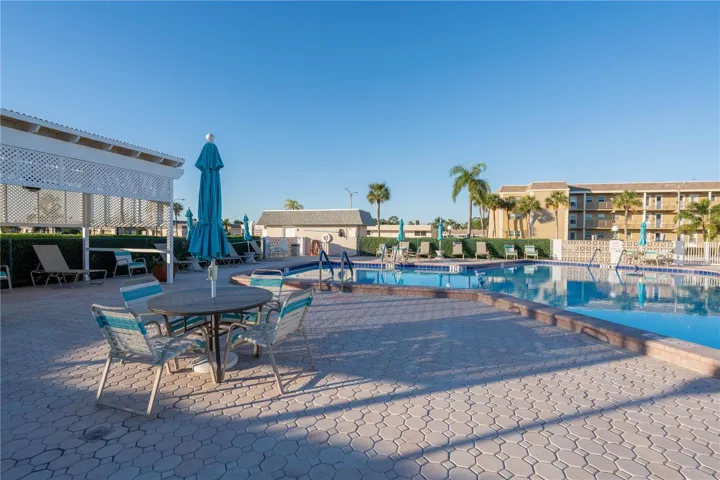 Pool and seating area