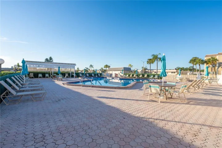 Pool and seating area