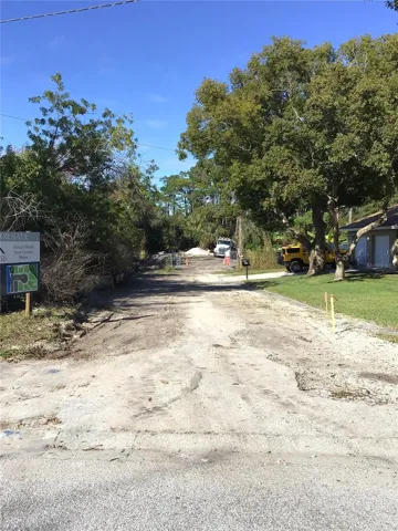 access road to community entrance