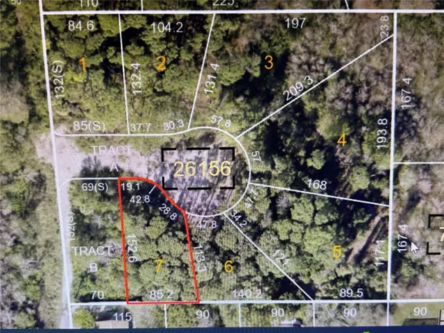 LOT 7 - AERIAL VIEW FROM PROPERTY APPRAISER