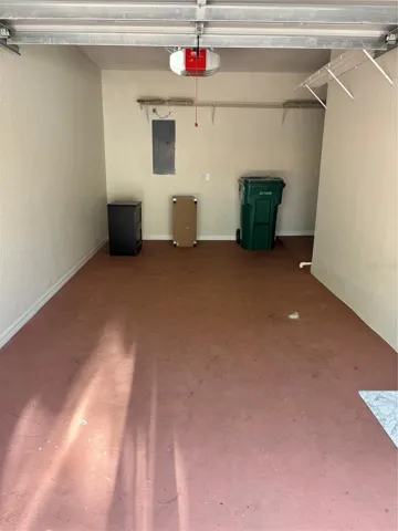 single car garage with storage