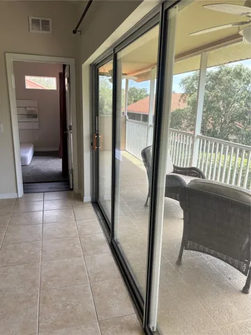 Living room to primary bedroom