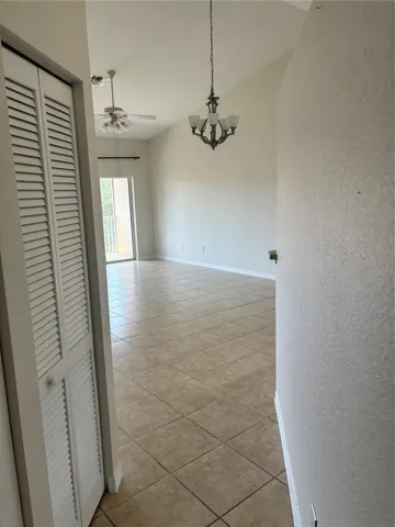 laundry area to dining
