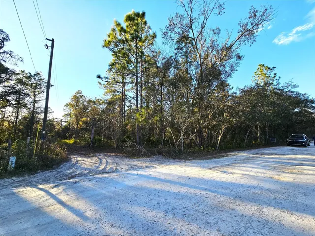 Front view. Easement to the left