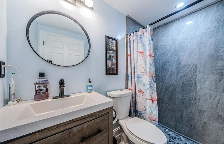 Remodeled Master Bath with Walk-in shower