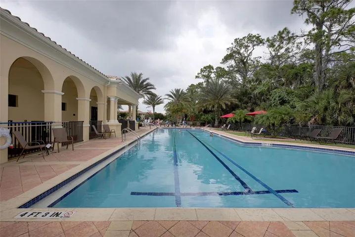 Separate lap pool