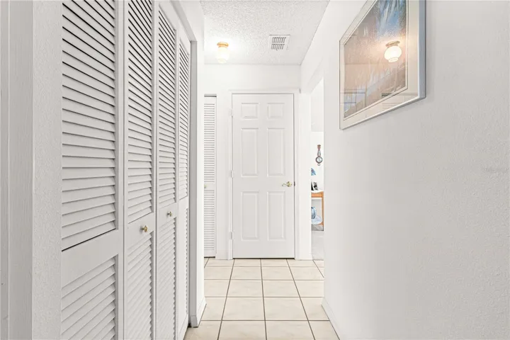 Hallway with storage