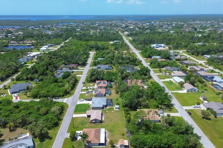 aerial of neighborhood