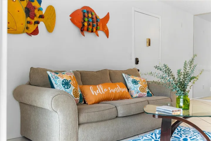 Comfortable seating space to unwind.