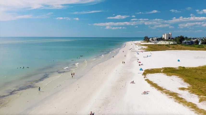 Miles of sandy white quartz sand