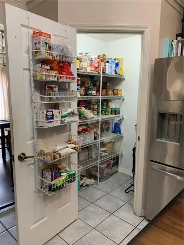 Large walk in Pantry in kitchen