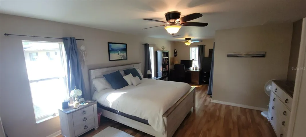 Master Suite with extra space for office, reading nook, or small TV room.  Currently used as 