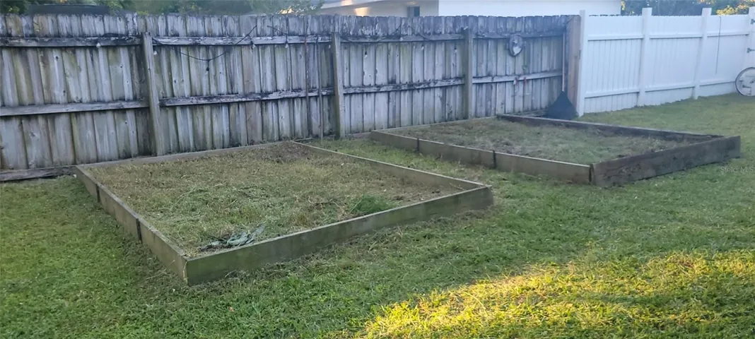 Raised planting beds in place for your garden