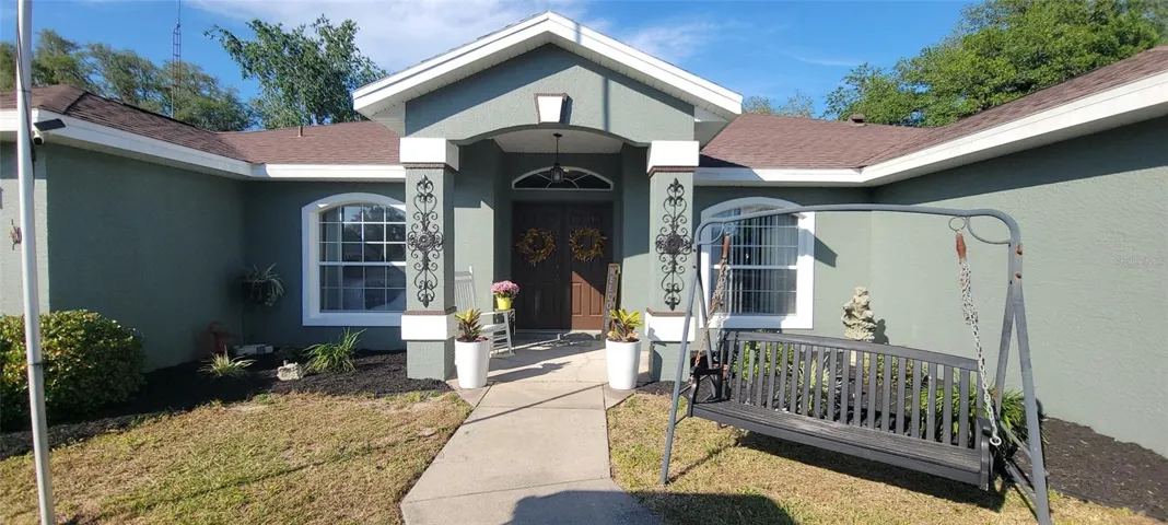 Front double door entry