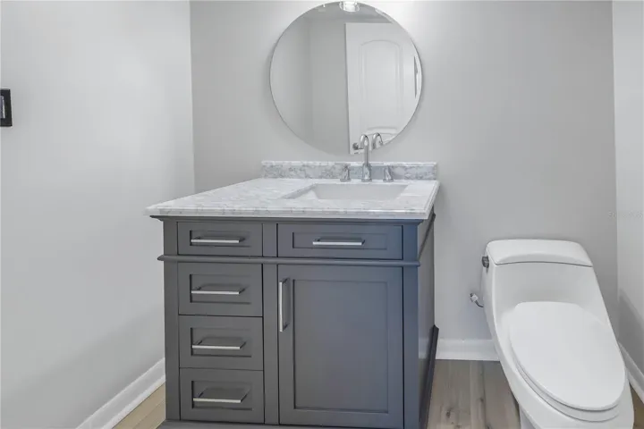 Half bath off kitchen