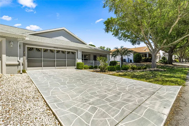 Stamped Concrete Driveway & Walkway