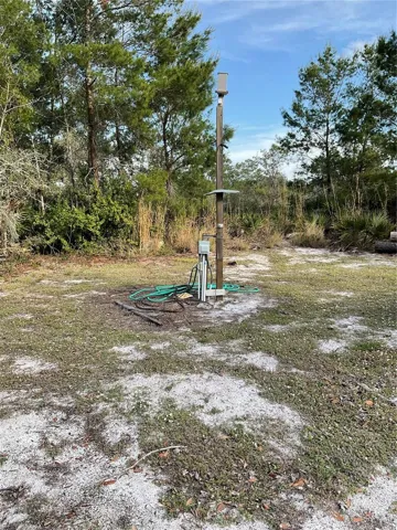 RV hook up in yard