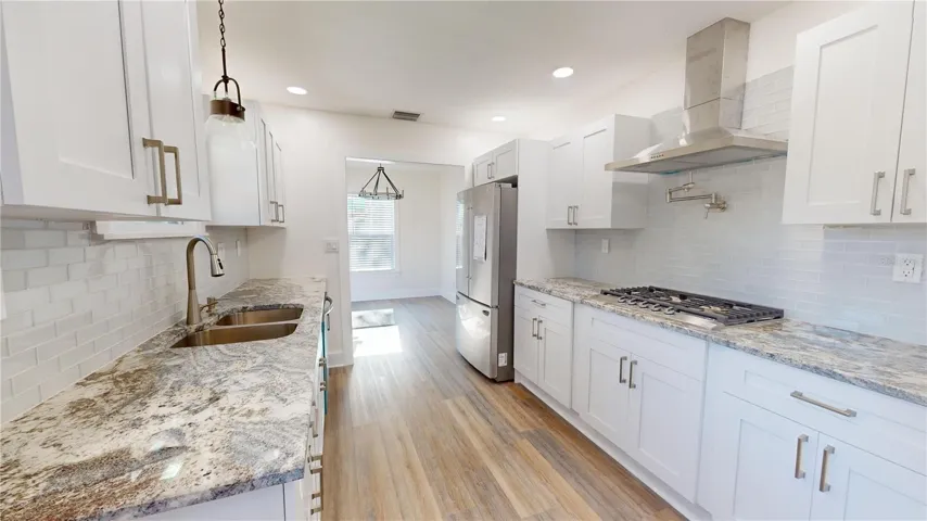 Main house galley kitchen