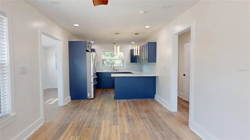 Secondary home kitchen & living room combo