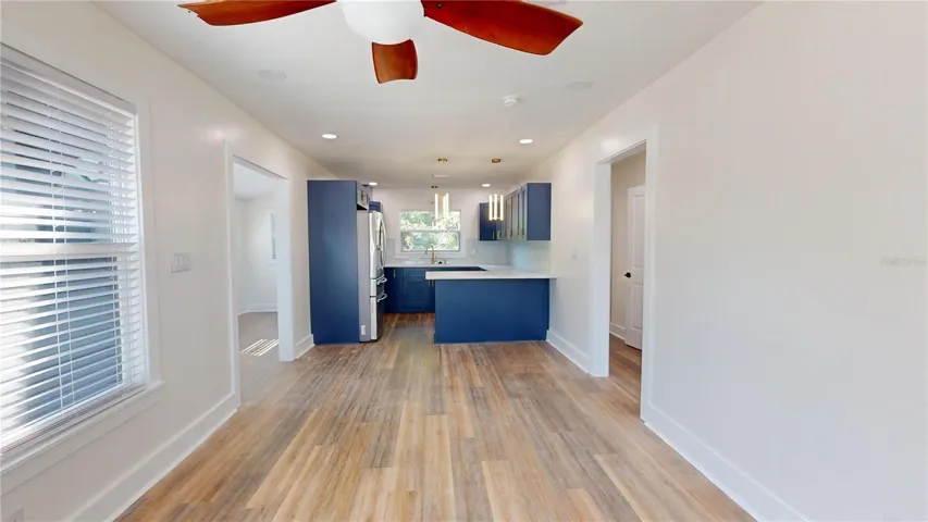 Secondary home kitchen & living room combo
