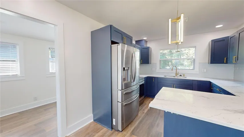 Secondary home kitchen & living room combo
