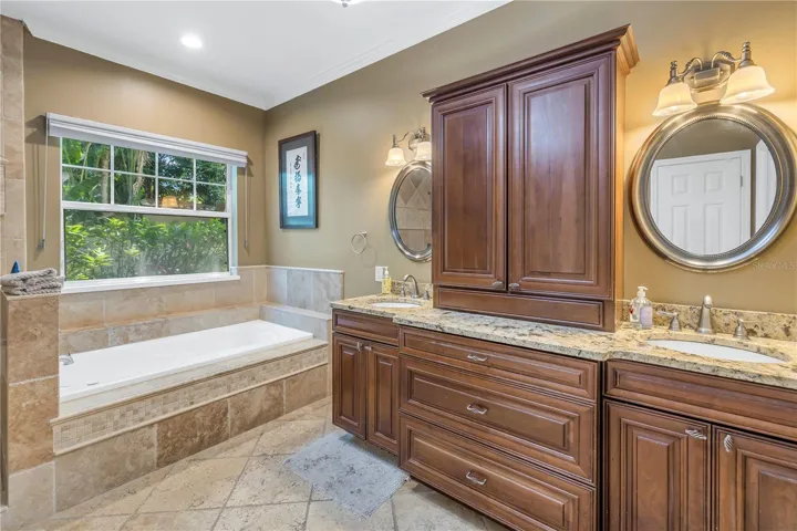 Relaxing jetted tub