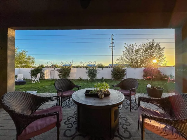 Covered patio