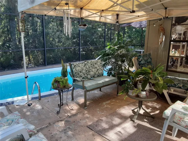 Pool Sitting area off bedroom