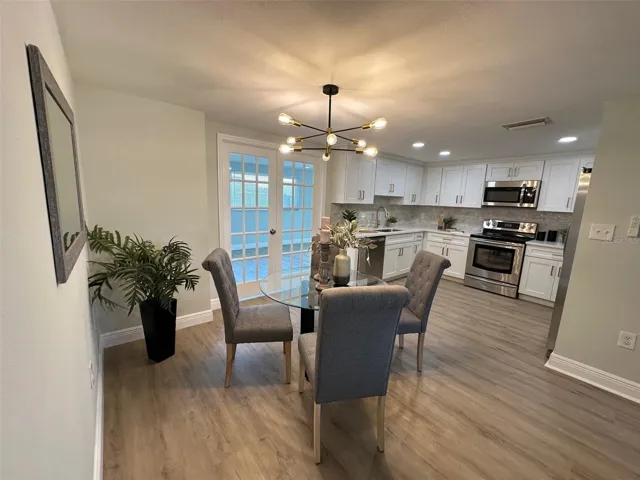 Open dining area
