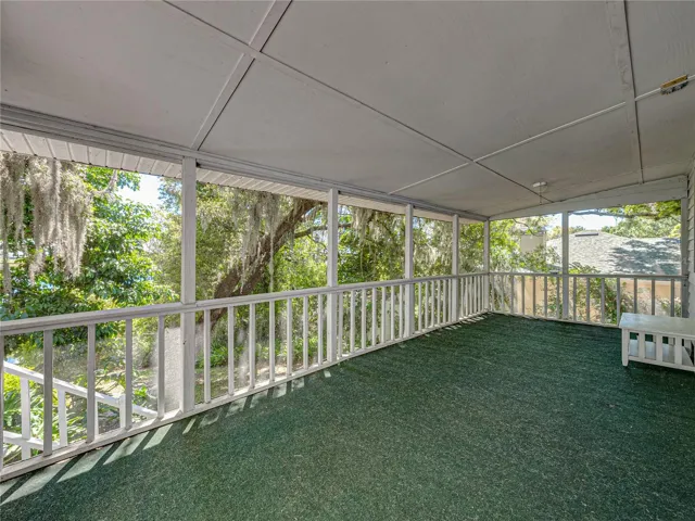 Screen porch off living area of cottage