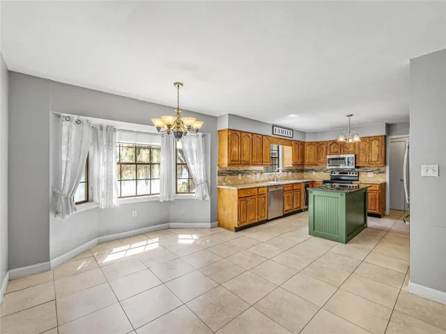 Eating area in kitchen