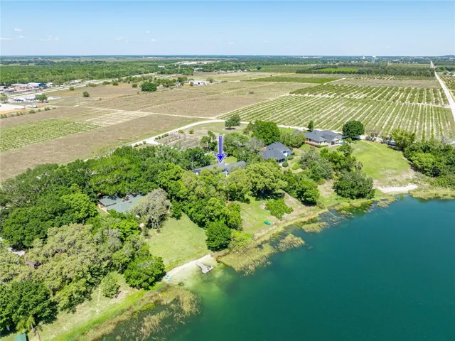 Aerial looking North
