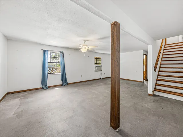 Basement living area/game room