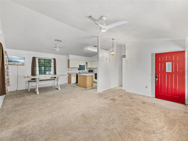 Entry & great room in guest cottage