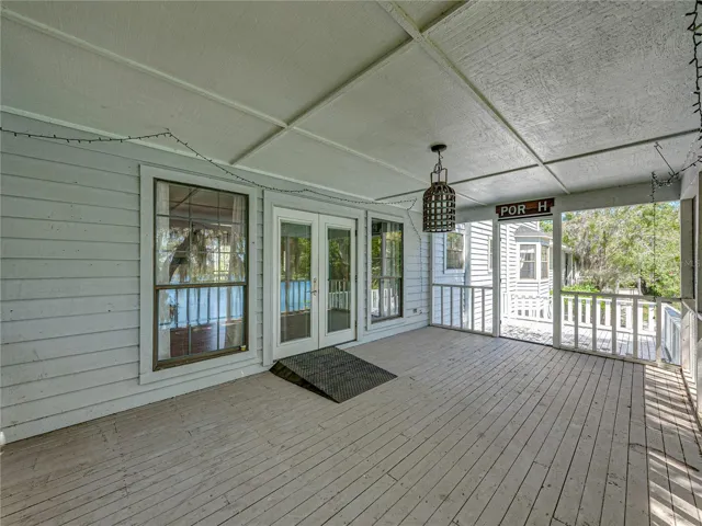 Screen porch looking toward open deck