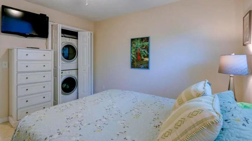 Full size washer and dryer.