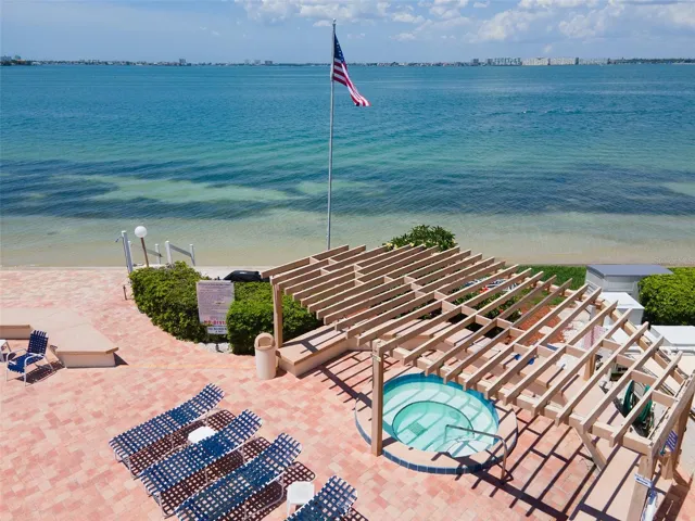 Heated Spa Overlooks the Bay